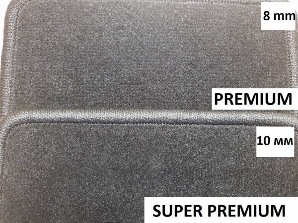Подпятник для автоковрика на липучке покрытие SUPER PREMIUM (Черный) 10мм
